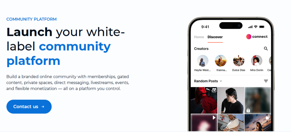 fan community website with scrile connect